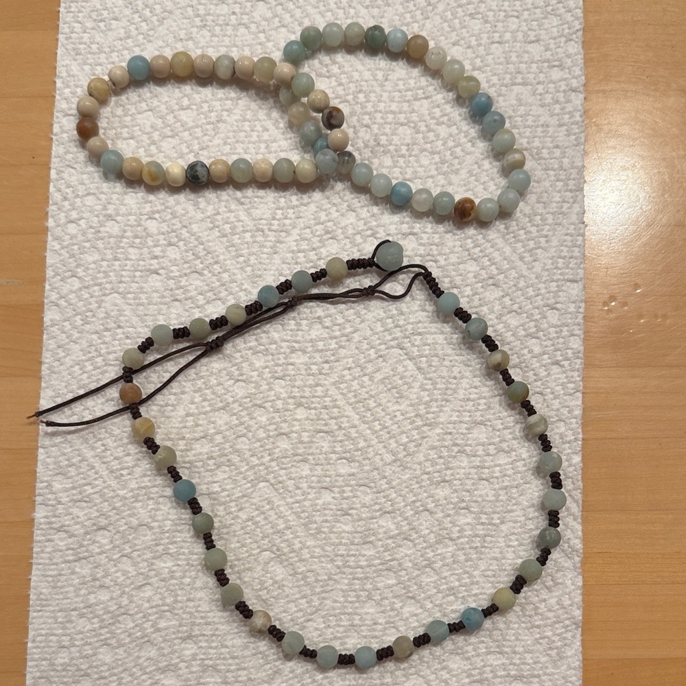 Beaded Bracelet and Necklace Set